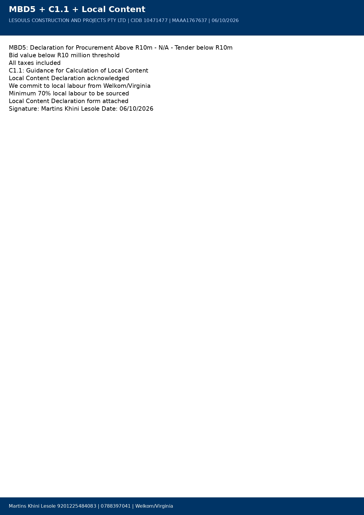 MBD Documents