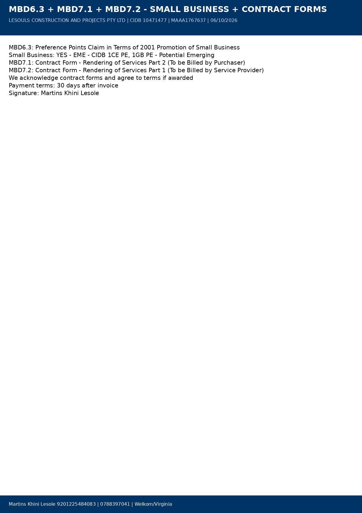MBD Documents