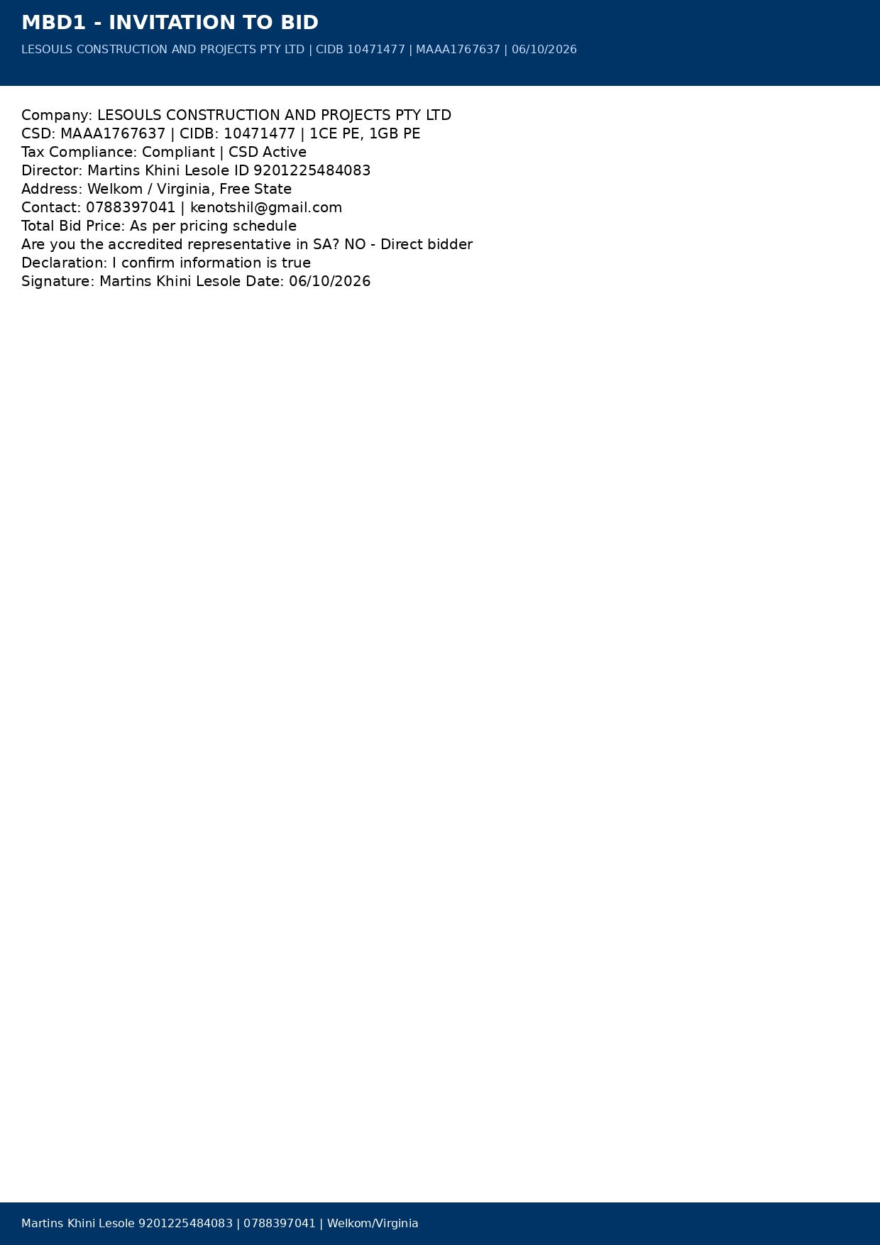 MBD Documents